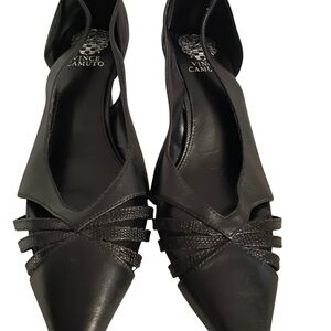 Vince Camuto Black Textured Heels